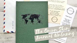 The Onion Skin Journal Unboxing |  Traveller's Edition