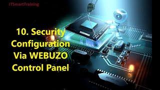 Security Configuration Via WEBUZO Control Panel 10