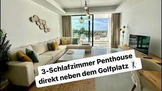 Immobilien Nordzypern - 3 Schlafzimmer Penthouse mit großer Dachterrasse direkt neben dem Golfplatz