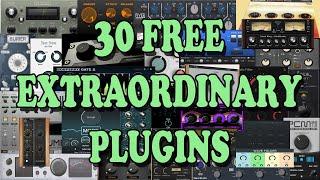 30 FREE EXTRAORDINARY PLUGINS TO IMPROVE YOUR MIX