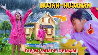 DISTA SENENG BANGET HUJAN HUJANAN SAMPE DEMAM TINGGI!! WADUH BADANNYA LANGSUNG PANAS #viralvideo