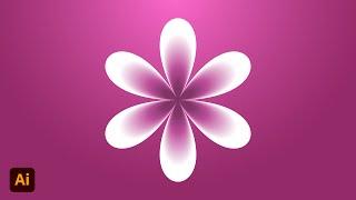 Flower Design In Adobe Illustrator cc 2021 | Short Tutorial