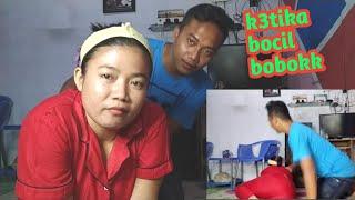 ketika bocil tidur saya dan tante melakukannya !! mala bocil bangun