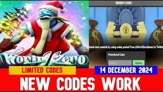 *NEW CODES DECEMBER 14, 2024* [Christmas Event] World Zero ️ Anime RPG ROBLOX | LIMITED CODES TIME