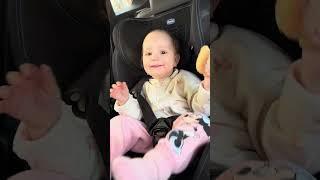 Eva eats bread #eva #car #breakfast #tasty