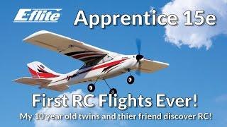 E-Flite Apprentice S 15e - Beginner's First Flights - Learn To Fly