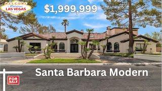 $1.9M Santa Barbara Modern Home For Sale Las Vegas | 5,389 sqft | 1/2 Acre | 5 Bed