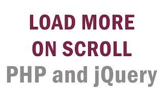 Load More Data from Database On Page Scroll (PHP/jQuery)