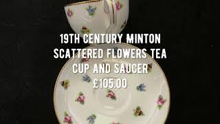 Chinapalaceuk - 19th Century Minton scattered flowers tea cup and saucer