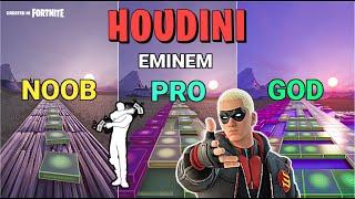 Eminem - Houdini - Noob vs Pro vs God (Fortnite Music Blocks)