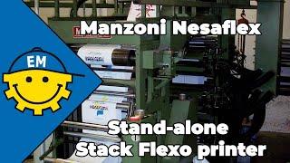 Manzoni Nesaflex | Stand-alone Stack Flexo printer | Used Flexo printing presses for sale