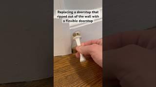 How to replace a doorstop that ripped out of the wall