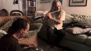 9/23/24-Doug Tessler play’n flute with Ryan Bishop on HandPan creating healing frequencies