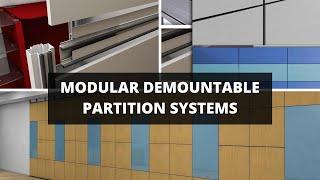 Iqubx ultra fast installing & relocatable Modular Aluminium Demountable Partition Wall