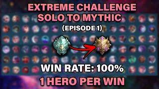 Solo To Mythic: One Hero Per Win - High WR (Episode 1) | Mobile Legends: Bang Bang