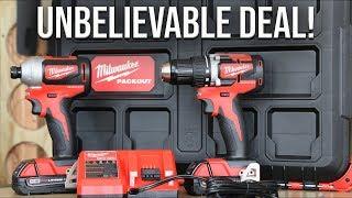 Milwaukee Tool M18 Compact Brushless Combo Kit With Packout Storage Box!