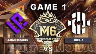 M6 Championship Wild Card Day 1 - Game 1 | LEGION ESPORTS VS INSILIO #mobilelegends