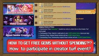 Lords mobile || Creator turf event - Free gems and many more!! / How to participate?