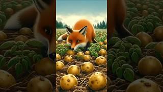 The Hardworking Sheep vs The Clever Fox  |3D  Moral Story for Kids | Cartoon #trending #ai #shorts