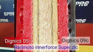 EP.1 Review Dignics 09c + Dignics 05 on Harimoto innerforce Super zlc blade at Gym