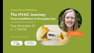 Green@Home Workshop: The HVAC Journey - From Installation to Everyday Use