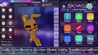 Making Spring Trap in Gacha Club! // Tutorial // FlappyBirb