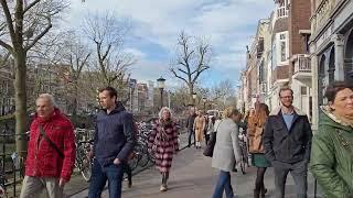 The Netherlands street walks: Utrecht's Saturday Ambiance. Walk tour. 4K. Just walking, no talking.