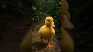 A duck was trap in forest and trying to find his friends, #Dukequery #duck #ai #funny #adventure