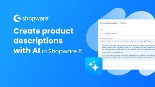 Create product descriptions with AI in Shopware 6