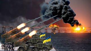 JUST HAPPENED! 29 Secret Ukrainian Missiles Successfully Destroy Crimea Bridge ARMA 3