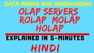 OLAP Servers ll ROLAP, MOLAP, HOLAP Explained In Hindi