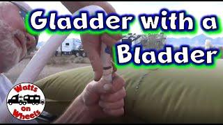  Fresh Water Bladder Tank for RVing // First Time with the Bladder  // Aquatank