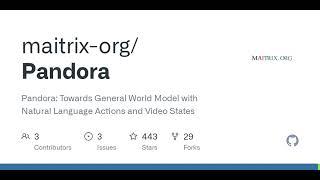 GitHub - maitrix-org/Pandora: Pandora: Towards General World Model with Natural Language Actions ...