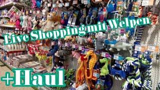 Live Shopping mit Welpen // Loki beim Fressnapf // Haul