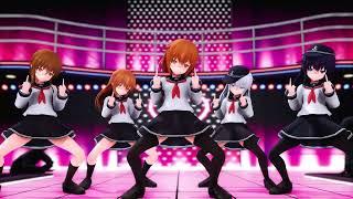 第六驱逐舰队のガニ股ちん媚び挑発ダンス1モーション Kancolle Akatsuki Girls Provocation Dance MMD