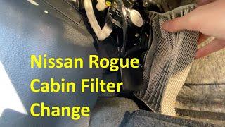 2014 - 2020 - Nissan Rogue Cabin Air Filter Change