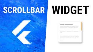 Flutter Scrollbar Widget