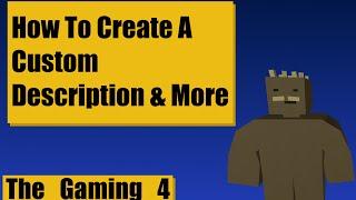 Unturned Map Editor: How to add a custom map description, picture, and icon.