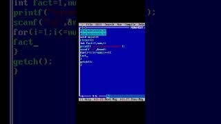 How to Find Factorial in C Language | Step-by-Step Tutorial #viral #shortsvideo #shorts