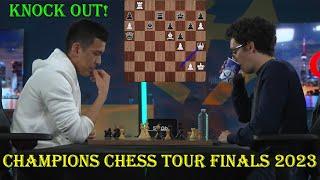 Nodirbek Abdusattorov vs Fabiano Caruana || Champions Chess Tour Finals 2023 - R8