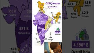 State wise GDP of India in 2025 #facts #indiagdp #gdp #indiafacts