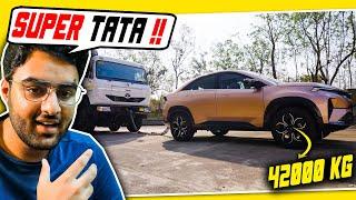 TATA CURVV Sets a World Record by Pulling 3 ULTRA BIG TRUCKS !! aristo News #131