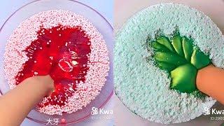 Fouffle and iceberg slime - satisfying slime ASMR video compilation