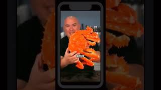 Here's what alaska king crab meat tastes like #shorts #funny #shortsviral #reaction