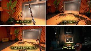 Why Jacob is the only smart character in Dead Island 2 - All Characters Reaction to Fake Elevator