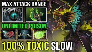 WTF 100% Toxic Hero Broken Right Click Eye of Skadi Parasma Unlimited Poison Venomancer Dota 2