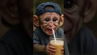 Baby Monkey's Big Sips and Bigger Giggles! 