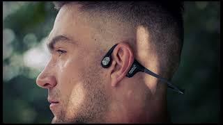 Mojawa Bone Conduction Headphones, MOJO2 Open Ear Wireless Bluetooth Headphones, Black