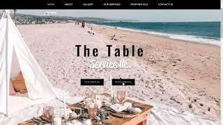 Event booking website in detail: The Table Service