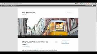 WP Anchor Pro Demo